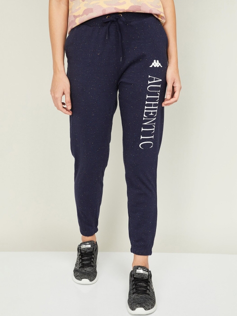 

Kappa Women Navy Blue Printed Cotton Joggers
