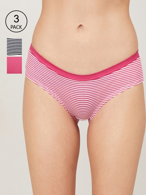 

Ginger by Lifestyle Women Pack Of 3 Assorted Hipster Briefs 8903734431183