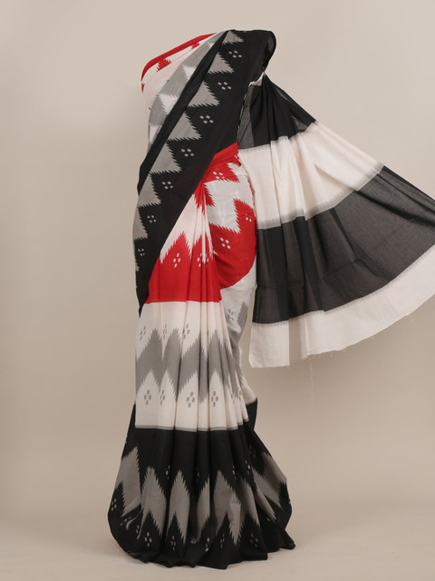 

Pothys Red & White Pure Cotton Saree