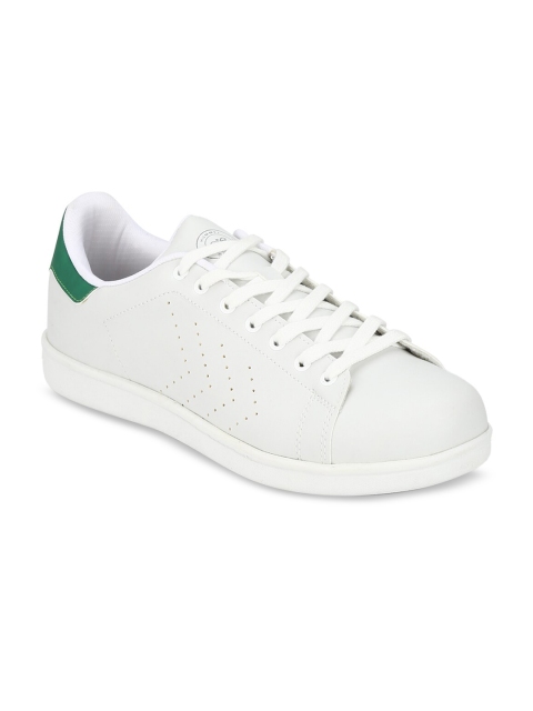 

hummel Unisex White Perforations PU Sneakers
