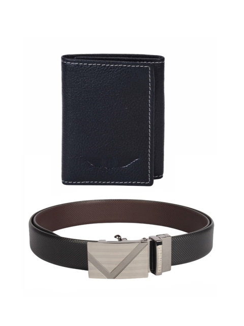 

CHRISTOPOLO Men Black Leather Accessory Gift Set