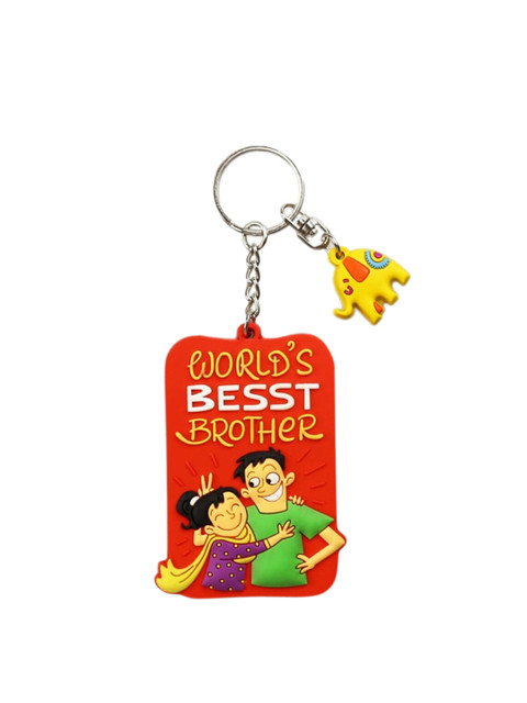 

Chumbak Orange Best Brother Keychain