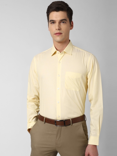 

Peter England Elite Men Yellow Cotton Formal Shirt