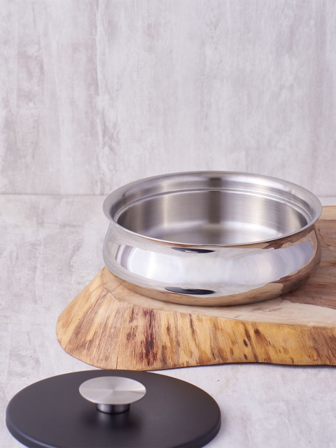 

ARTTDINOX Steel-Toned & Black 1 Pieces Doubly' Double Wall Stainless Steel Bowl
