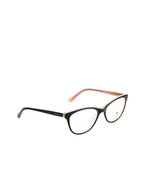 

Ted Smith Women Pink & Black Full Rim Cateye Frames