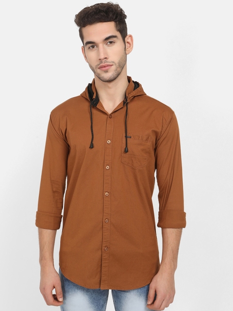 

V2 Value & Variety Men Brown Slim Fit Casual Cotton Shirt