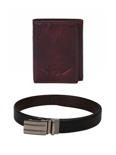 

CHRISTOPOLO Men Leather Accessory Gift Set, Black