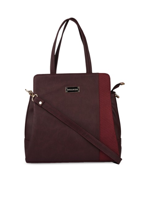 

Bellissa Maroon PU Bowling Handheld Bag