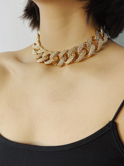 

ToniQ Gold Gold-Plated Choker Necklace