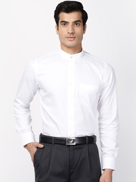 

Blackberrys Men White Slim Fit Cotton Formal Shirt