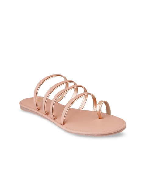 

pelle albero Women Peach-Coloured One Toe Flats