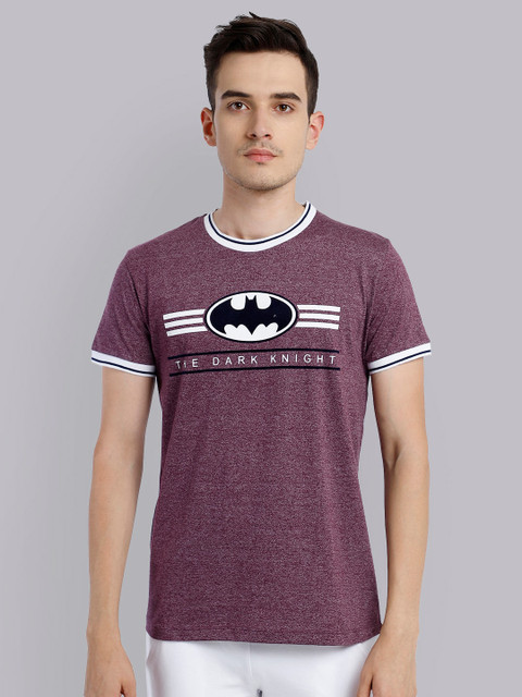 

Free Authority Men Burgundy Cotton Batman Printed Pure Cotton T-shirt
