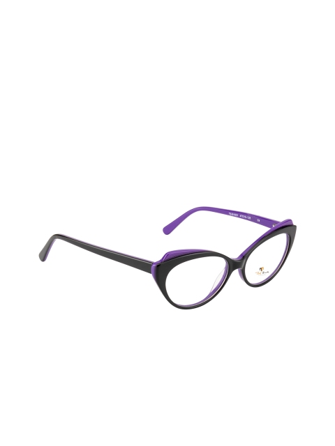 

Ted Smith Women Purple & Black Full Rim Oval Frames TS-B1001_C4