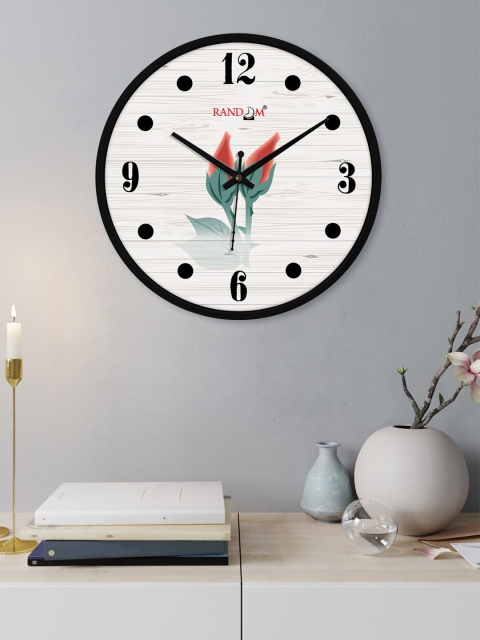 

RANDOM Black & White Printed 24.13 cm Contemporary Wall Clock