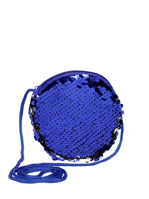 

Stoln Blue Embellished Bowling Sling Bag