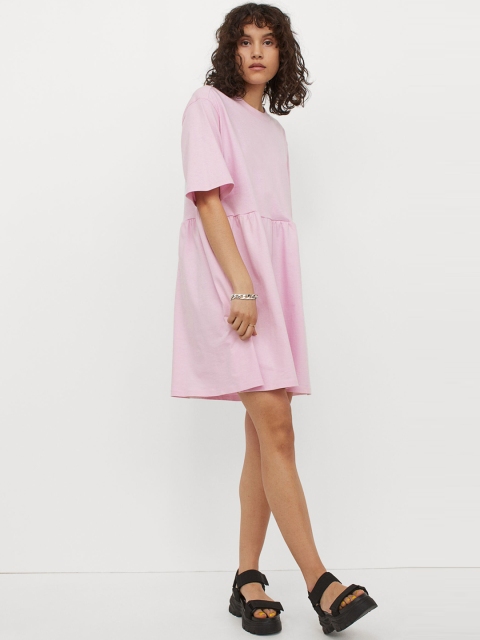 

H&M Women Pink Straight Dress