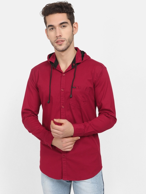 

V2 Value & Variety Men Maroon Slim Fit Casual Shirt