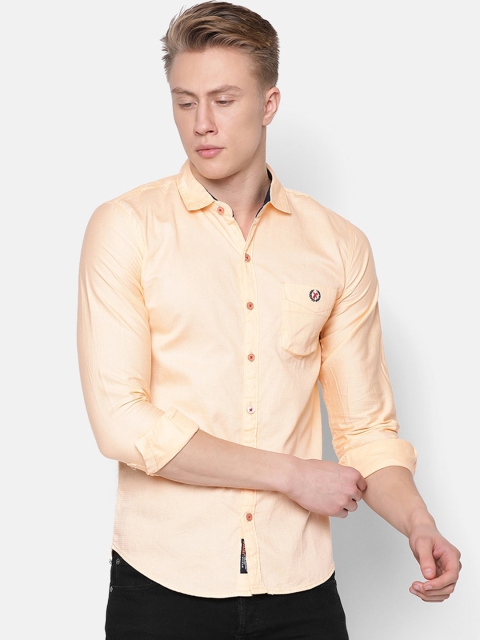 

V2 Value & Variety Men Beige Slim Fit Cotton Casual Shirt