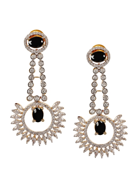 

Adwitiya Collection Gold Contemporary Drop Earrings