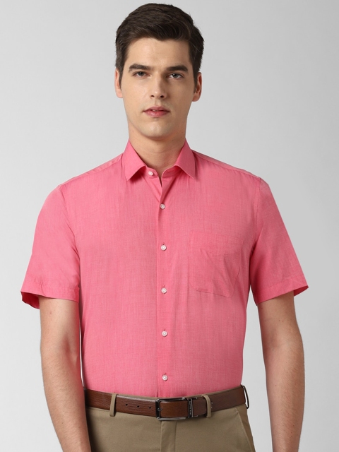 

Peter England Men Red Formal Shirt