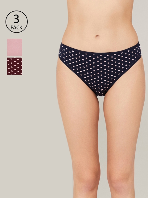 

Ginger by Lifestyle Women Pack Of 3 Assorted Basic Briefs 8903733222126