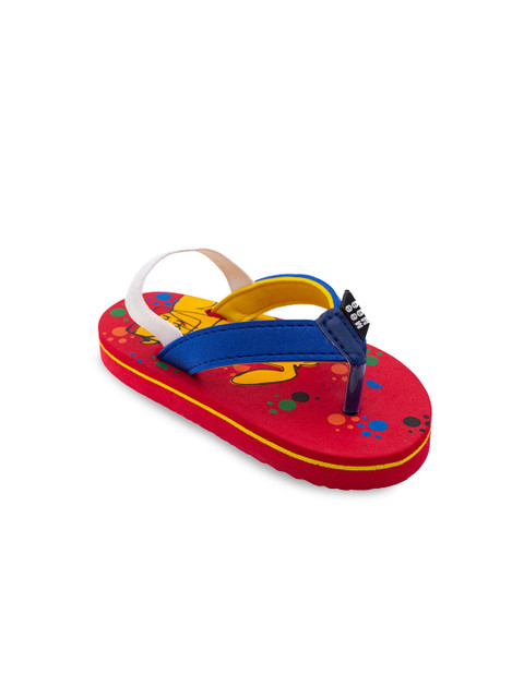 

MeeMee Boys Red & Yellow Printed Thong Flip-Flops