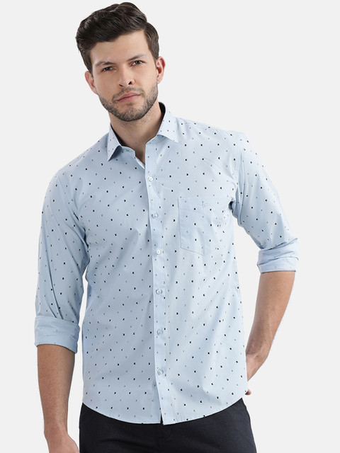 

V2 Value & Variety Men Blue Slim Fit Printed Casual Shirt