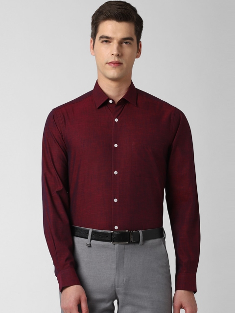 

Peter England Men Maroon Formal Shirt