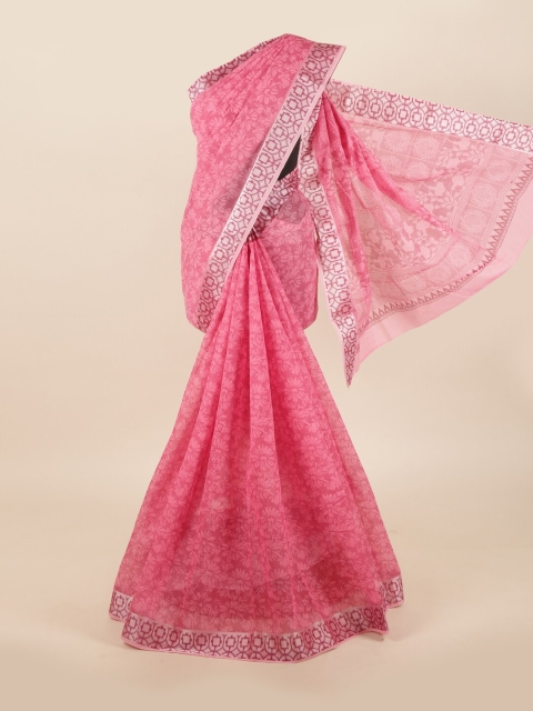 

Pothys Pink Floral Saree