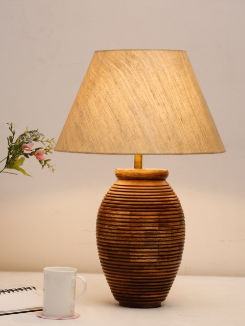 

Fabindia White & Grey Printed Contemporary Mango Sarthak Bedside Table Lamp