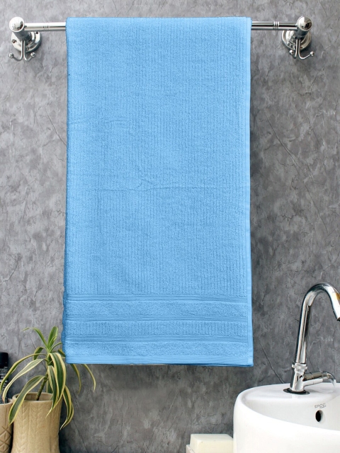 

BOMBAY DYEING Blue Solid 450 GSM Cotton Bath Towel