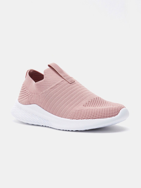 

shoexpress Girls Pink Textile Walking Non-Marking Shoes