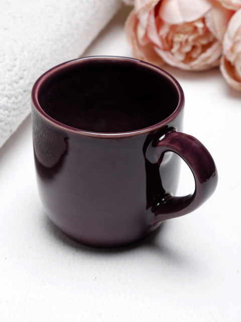 

Fabindia Purple Solid Ceramic Glossy Mugs Set of Cups and Mugs