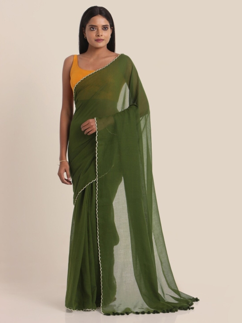 

Suta Olive Pure Cotton Saree