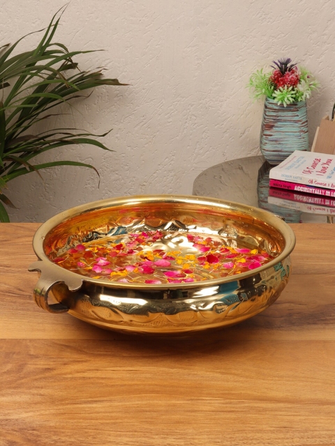 

Aapno Rajasthan Brown Big Brass Uruli