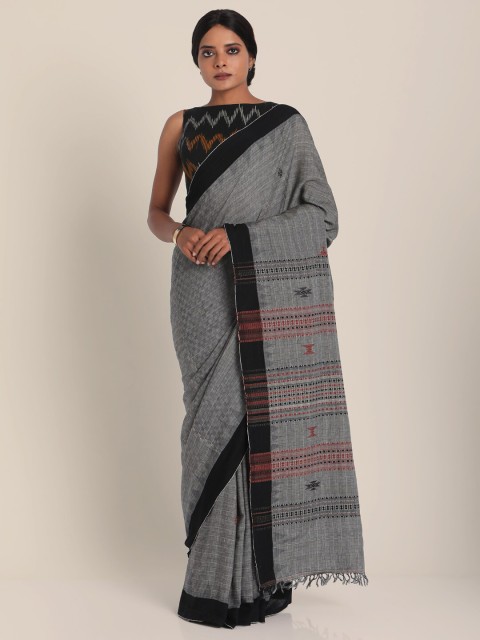 

Suta Grey & Black Pure Cotton Saree