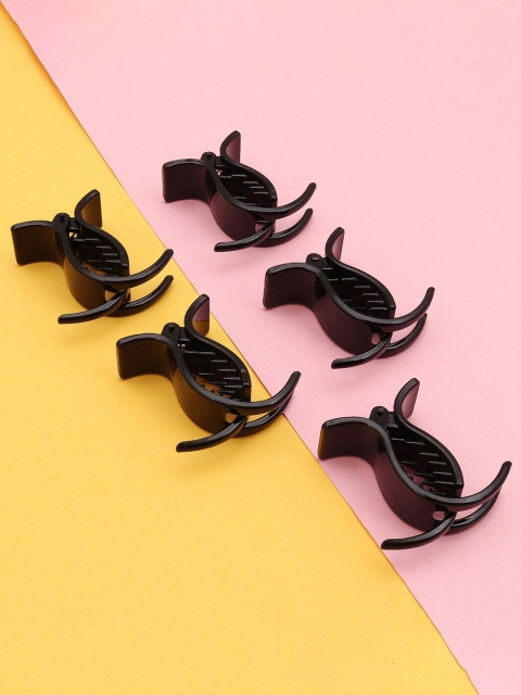 

Sukkhi Women Black Set of 5 Claw Clip