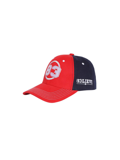 

SPYKAR Men Red & Navy Blue Colourblocked Baseball Cap