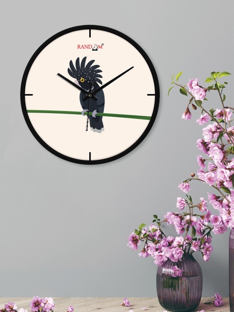

RANDOM Black & White Printed 49 cm Analogue Contemporary Wall Clock