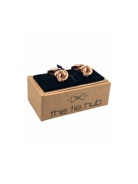

The Tie Hub Rose Gold Geometric Cufflink