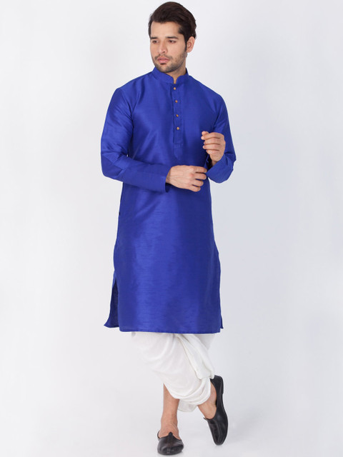 

VASTRAMAY Men Blue Kurta with Pyjamas