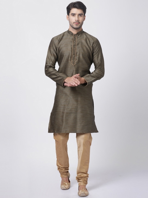 

VASTRAMAY Black Men Kurta with Pyjamas