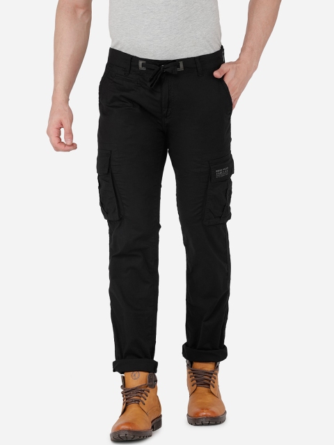 

beevee Men Black Cargos Trousers