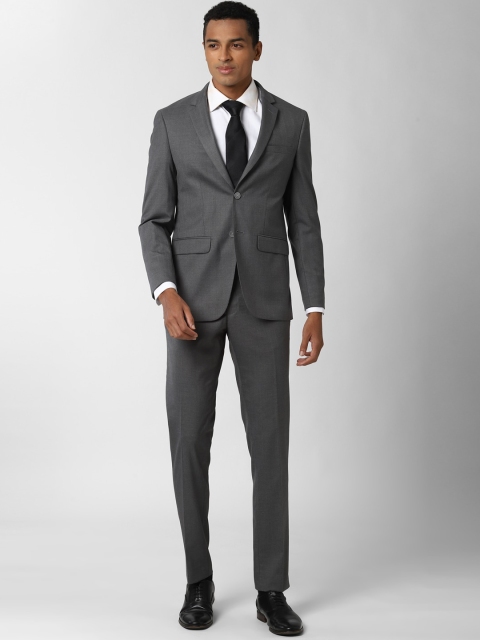 

Peter England Elite Men Grey Slim-Fit Single-Breasted Formal Suit