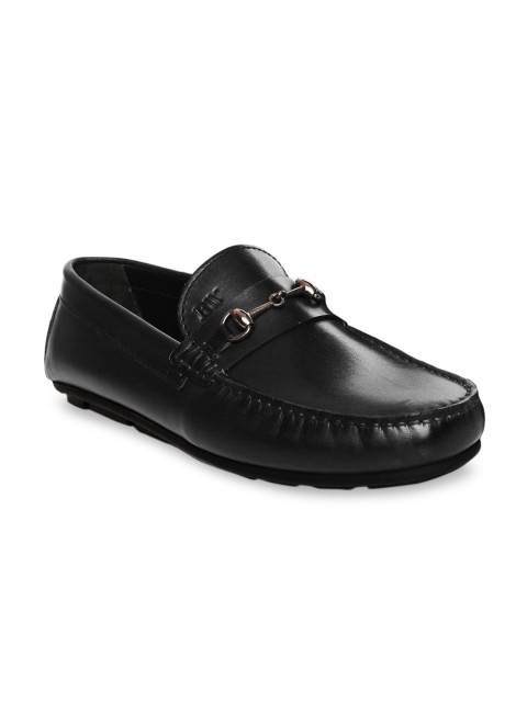 

RAPAWALK Men Black Textured Leather Derbys