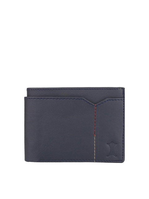 

Creature Men Navy Blue Solid PU Two Fold Wallet