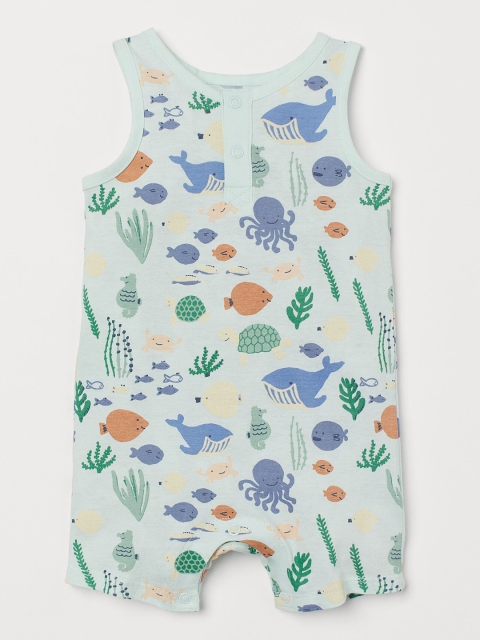 

H&M Boys Green Sleeveless Romper Suit