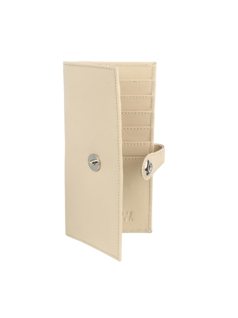

Swiss Design Unisex Cream Solid Card Holder