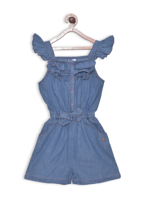 

612 league Girls Blue Jumpsuit