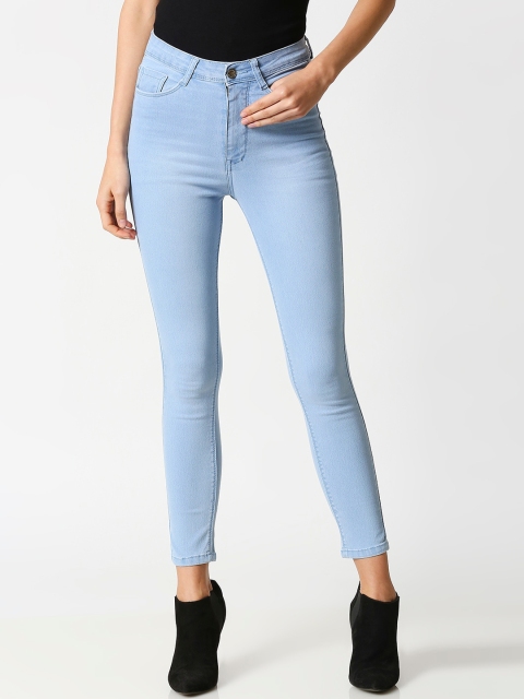 

fungus Women Blue Slim Fit High-Rise Heavy Fade Jeans